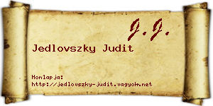 Jedlovszky Judit névjegykártya